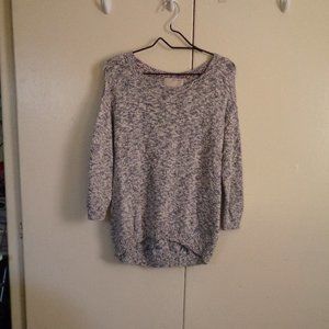Banana Republic Italian Yard Heather Knit Pullover Crew Sweater Slouchy Relax